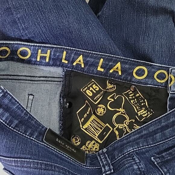 Kate Spade Broome Street Dark Wash Crop Skinny Jeans Size 28 - Picture 6 of 6